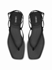 ADJUSTABLE STRAP FLIP-FLOP SANDALS