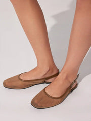 MESH SLINGBACK FLATS