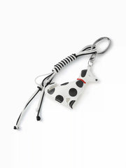 POLKA DOT DOG KEYCHAIN