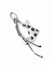 POLKA DOT DOG KEYCHAIN