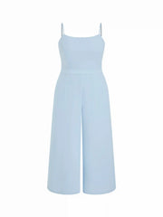 Stand Collar Asymmetrical Cloak Sleeve Mid Rise Wide Leg Jumpsuit Curve & Plus