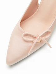 BOWKNOT SLINGBACK HEELS