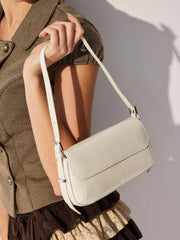FAUX SUEDE SHOULDER BAG