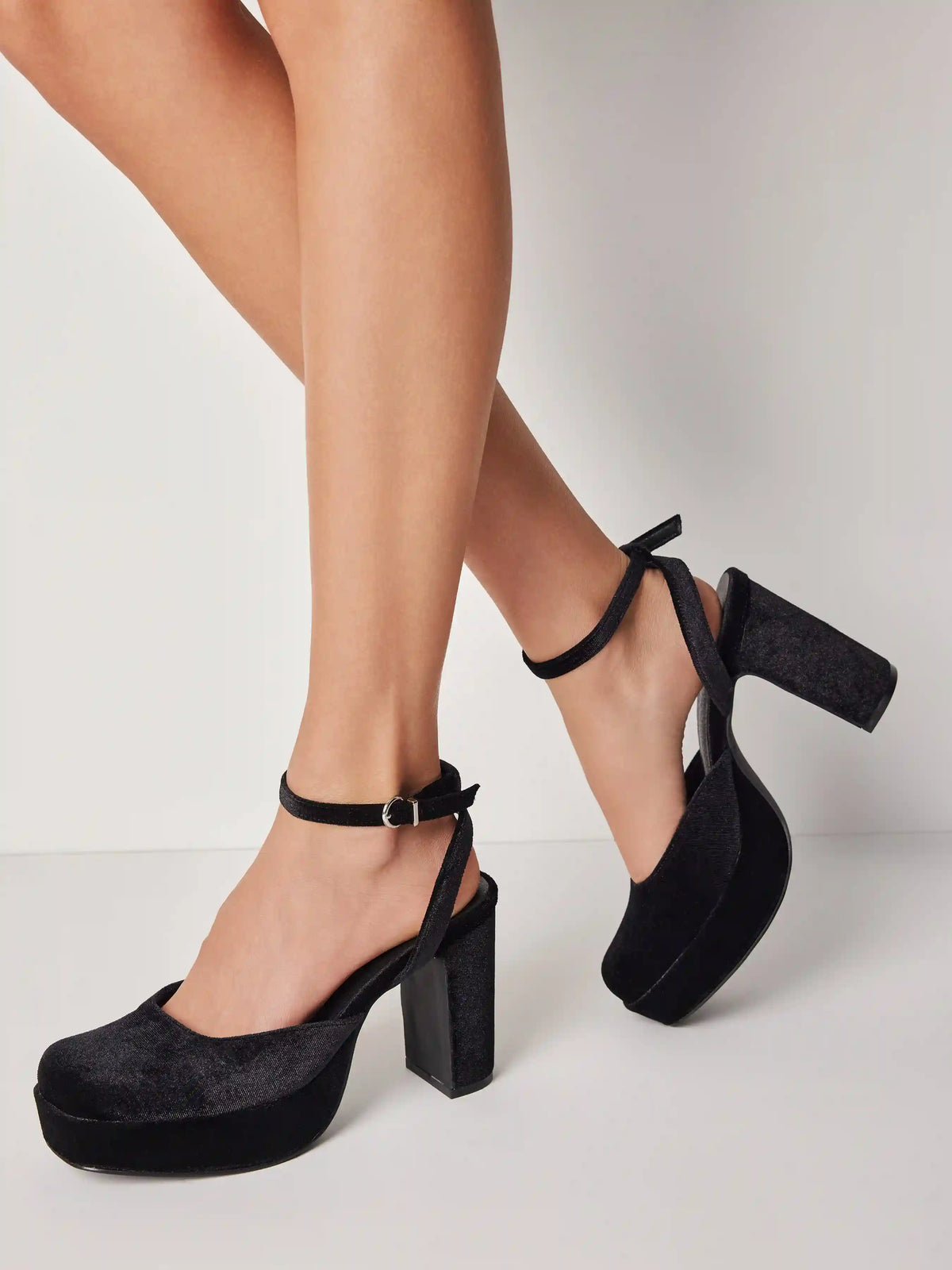 BOWKNOT PLATFORM CHUNKY HEELS