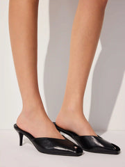 OPEN-TOE MULE HEELS