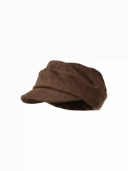 FAUX SUEDE BERET HAT