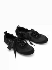 BOWKNOT LACE-UP SNEAKERS