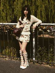 MULTI-BUCKLE CHUNKY HEELED KNEE HIGH BOOTS
