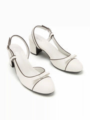 BOWKNOT SLINGBACK HEELS