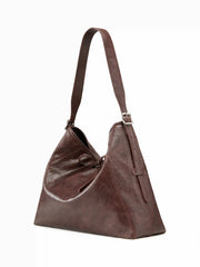 BOWKNOT CRINKLED FAUX LEATHER TOTE BAG