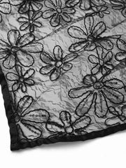 FLOWER LACE SCARF