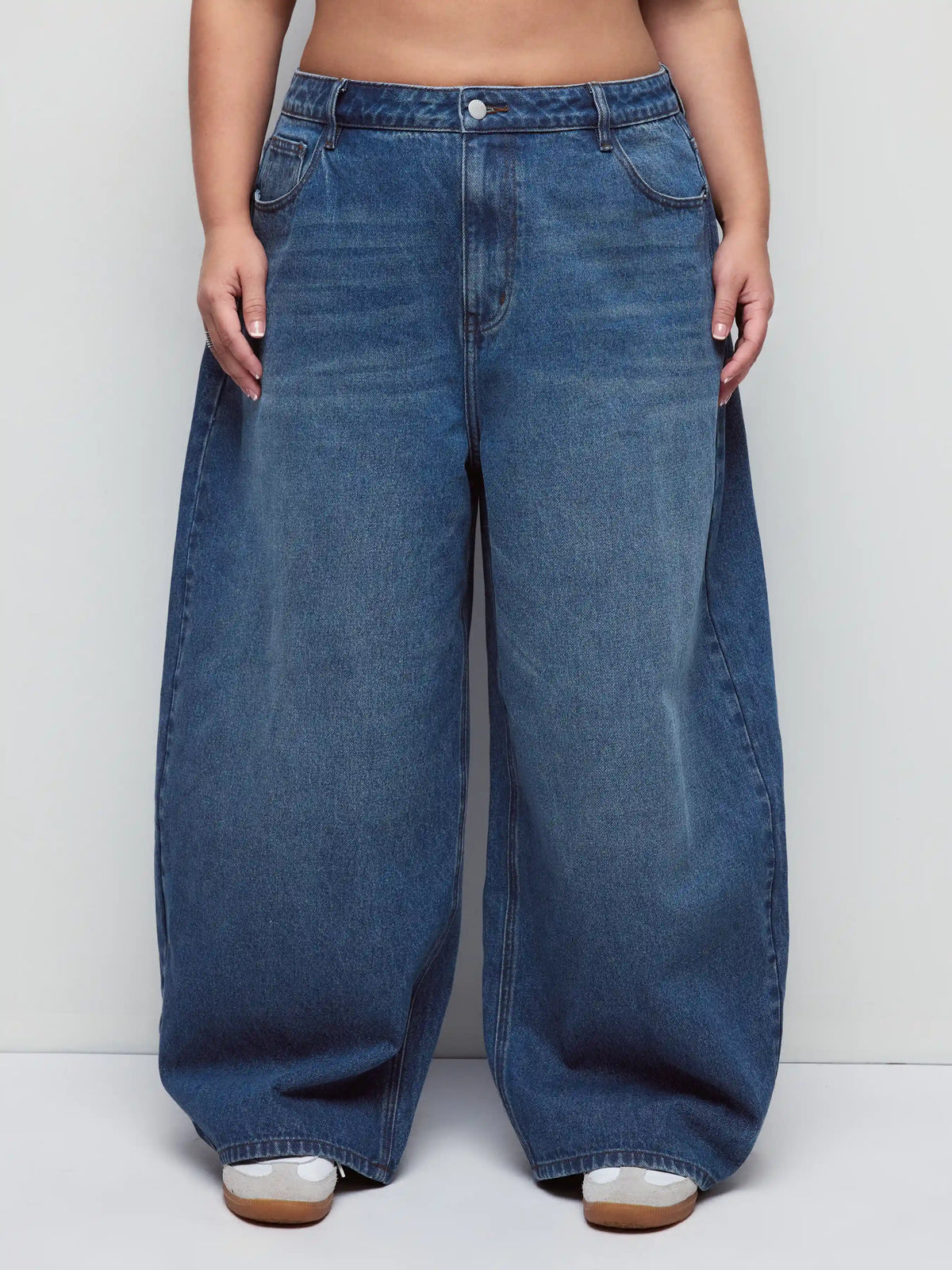 Denim Mid Rise None Regular Jeans/Trousers Curve & Plus