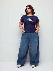 Denim Mid Rise None Regular Jeans/Trousers Curve & Plus