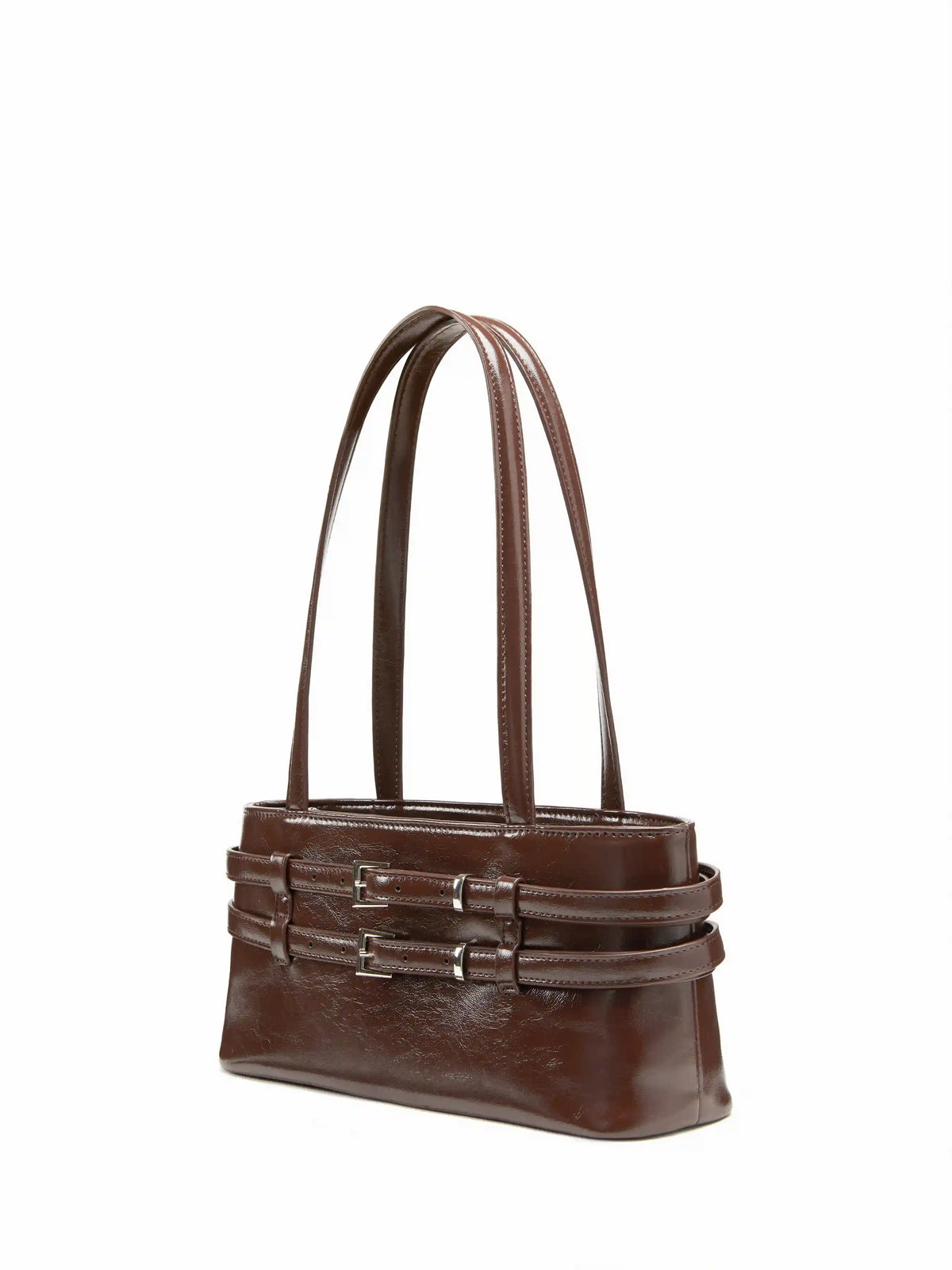 BELTED RECTANGLE SHOULDER BAG
