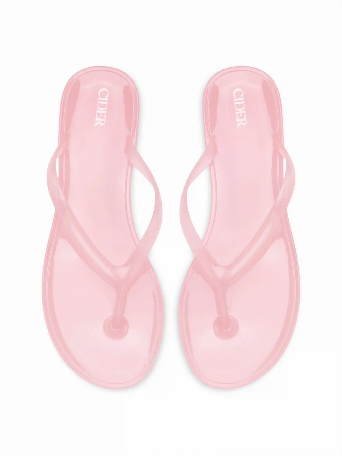 ROUND TOE FLIP-FLOP JELLY SHOES