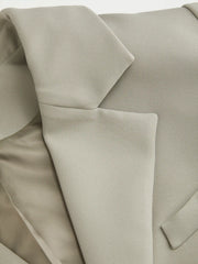 Houndstooth Boat Neck Zipper Wide Leg Jumpsuit With Belt Curve & Plus